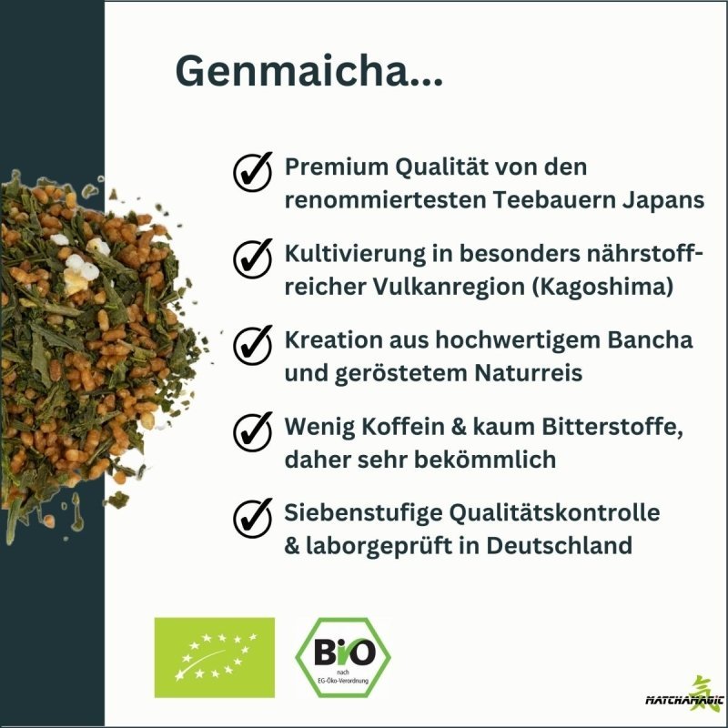 Überblick Genmaicha Tee Eigenschaften