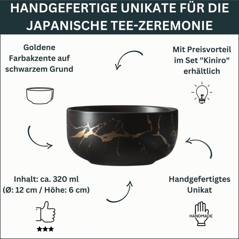 Charakteristik der Matcha Schale Kiniro