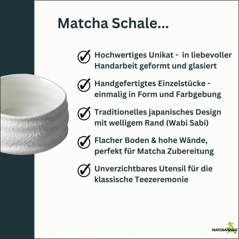 Überblick zu den Eigenschaften der Matcha Schale Shiro
