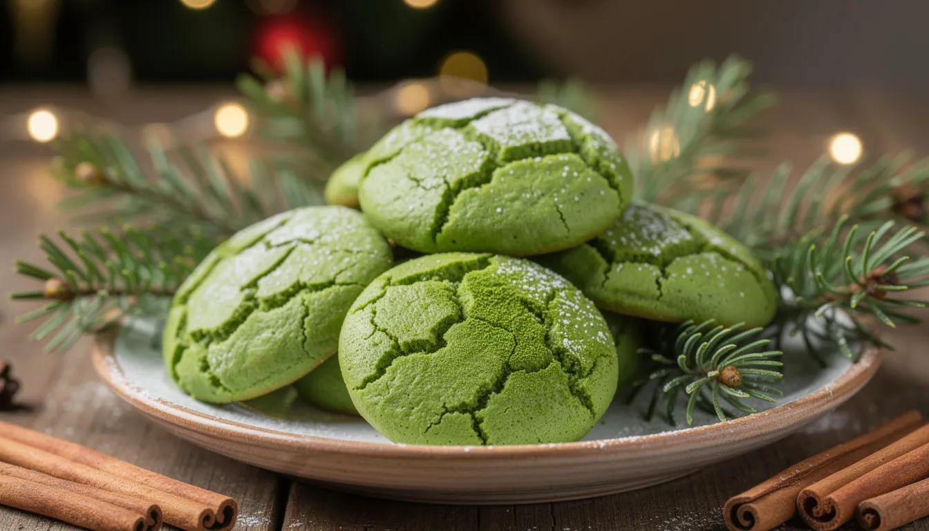 Matcha Plätzchen – zartes Weihnachtsgebäck in leuchtendem Grün