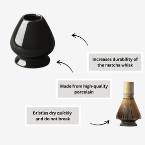 Matcha Besenhalter KINIRO (schwarz)