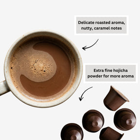 Bio Hojicha Grüntee Kapseln, Nespresso®-kompatibel (10x1,5g)