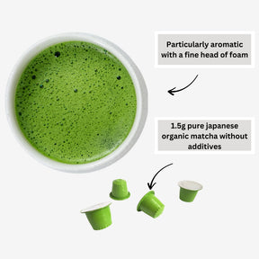 Bio Matcha-Kapseln, Nespresso®*-kompatibel (10x1,5g)