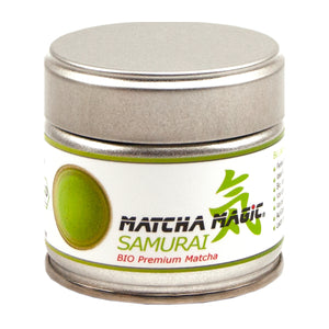 Bio Matcha Tee Samurai kaufen von Matcha Magic. Grünteepulver mit Top Preis-Leistungsverhältnis in unserem Onlineshop.