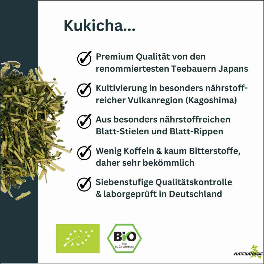Überblick zu Eigenschaften von japanischen Kukicha Tee