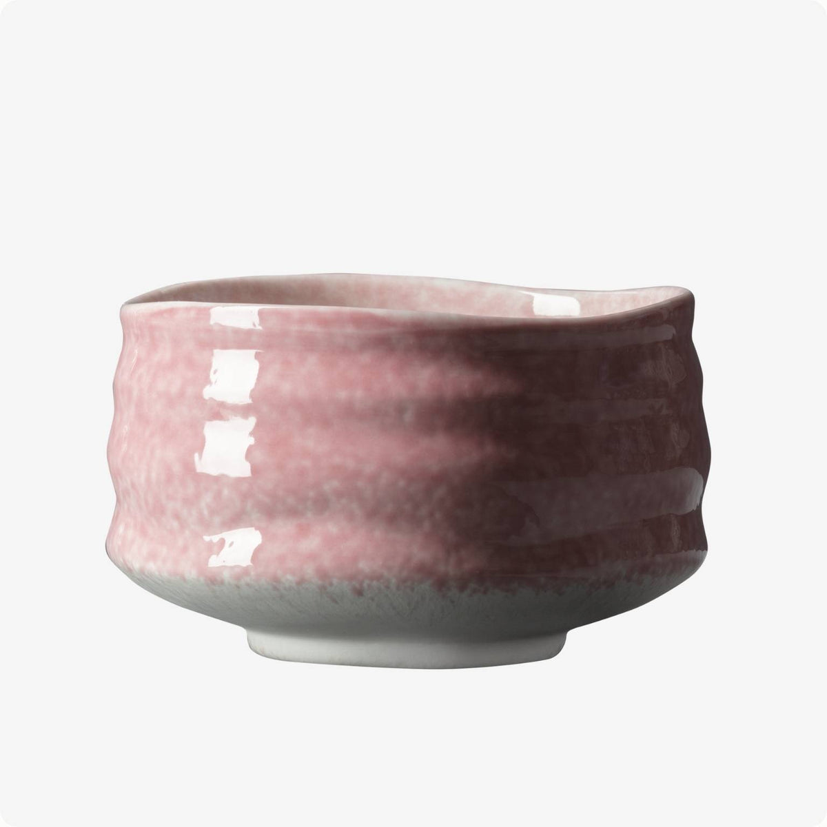 Keramik Matcha Schale Mit Ausguss - Traditionelle Chawan Teeschale In Rosa