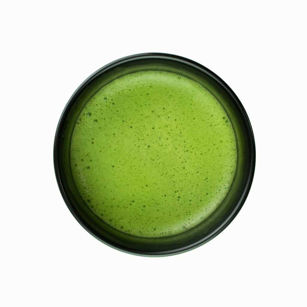 Matcha Horizon in Matcha Schale serviert